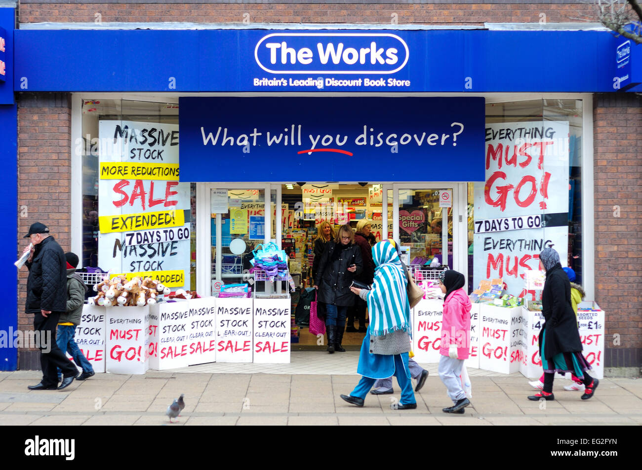 Rotherham,South Yorkshire ,UK.The Works store Stock Photo Alamy
