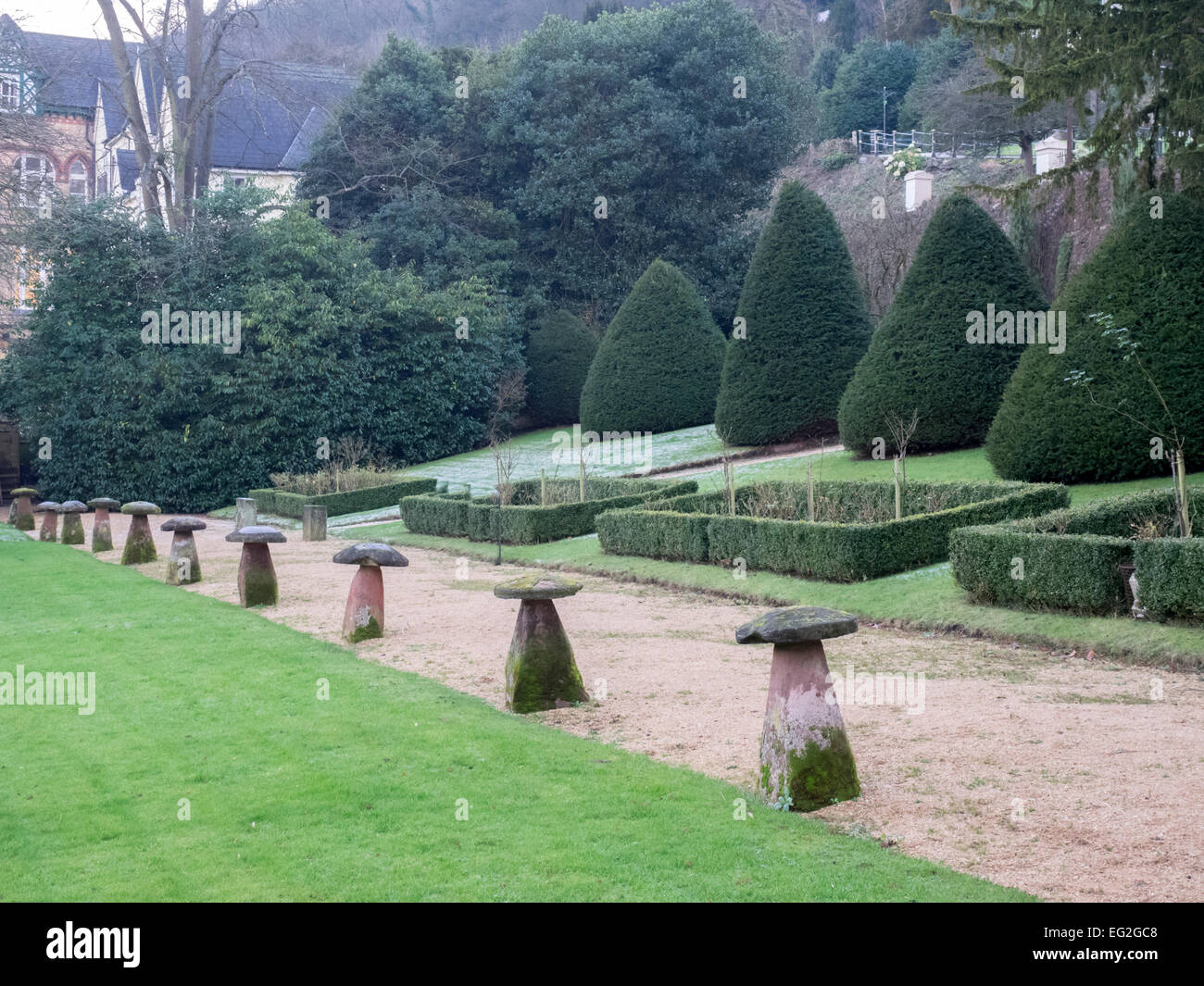 Abbey hotel malvern garden Stock Photo