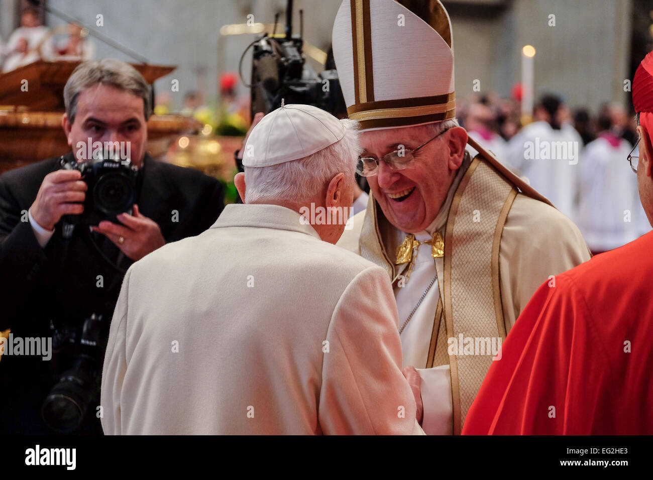 Vatican City. 14th Feb, 2015. Pope Francis hosts the public consistory in Vatican City. 14 Feb 2015. Credit:  Realy Easy Star/Alamy Live News Stock Photo