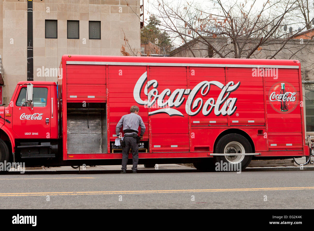 Coca Cola delivery truck - USA Stock Photo