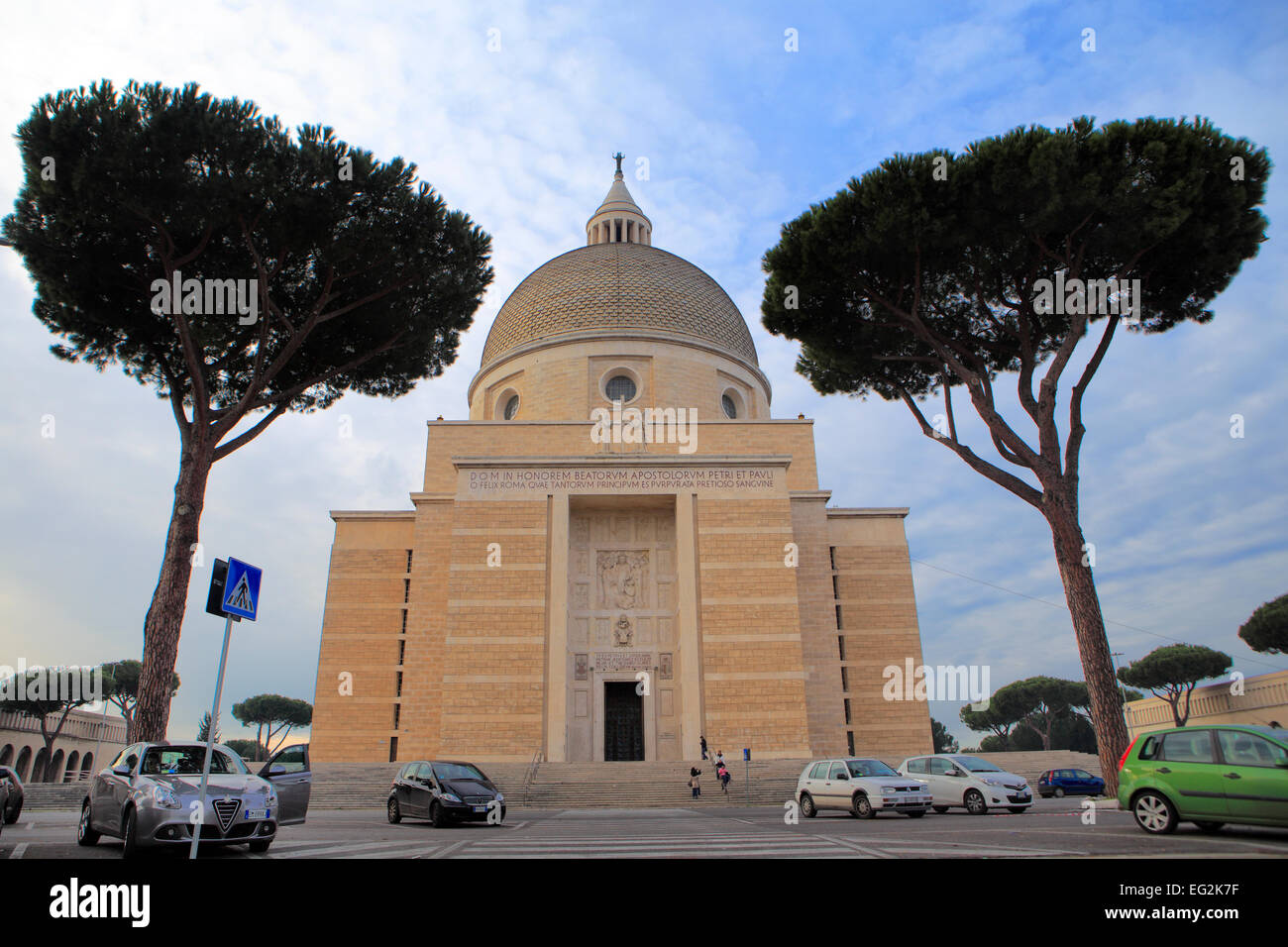 San Pietro e Paolo basilica in EUR (1939-1955), Rome, Italy Stock Photo