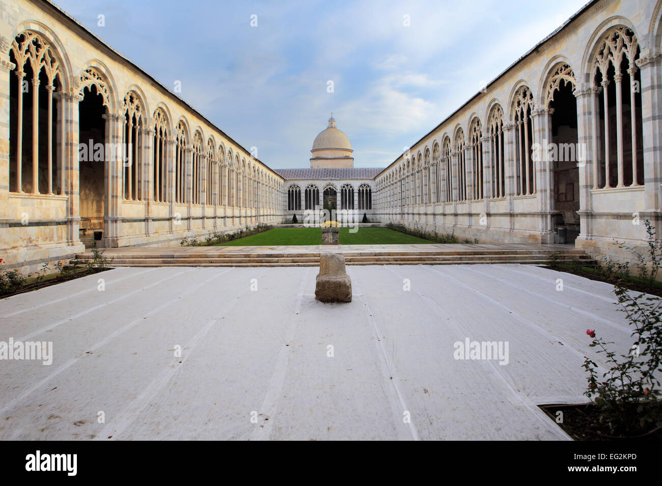 Campo Santo, (Camposanto Monumentale), Piazza dei Miracoli, Pisa, Tuscany, Italy Stock Photo