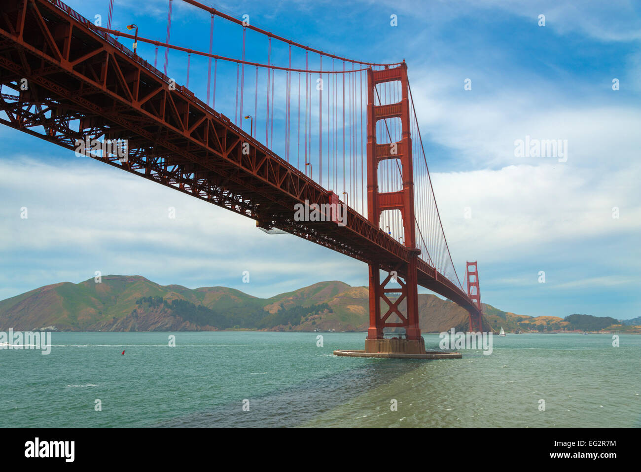The famous Golden Gate Bridge in San Francisco California, USA Stock Photo
