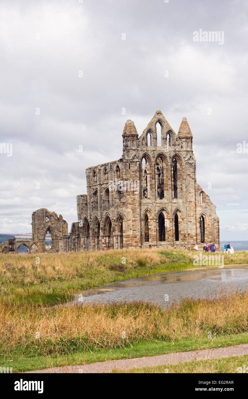 Whitby Abbey ruins, North Yorkshire, UK. Stock Photo