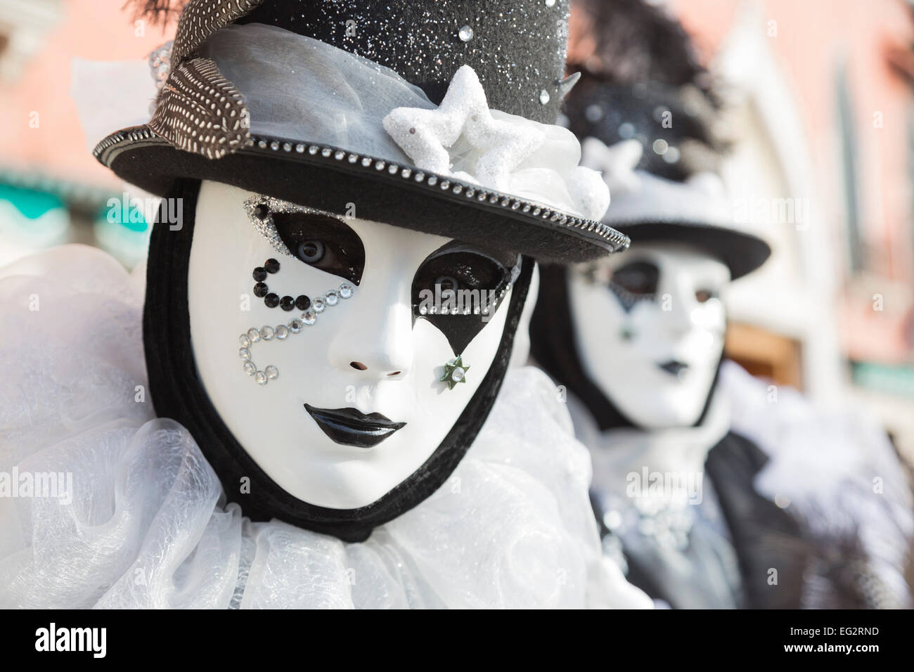 Carnival venice black white hi-res stock photography and images - Alamy
