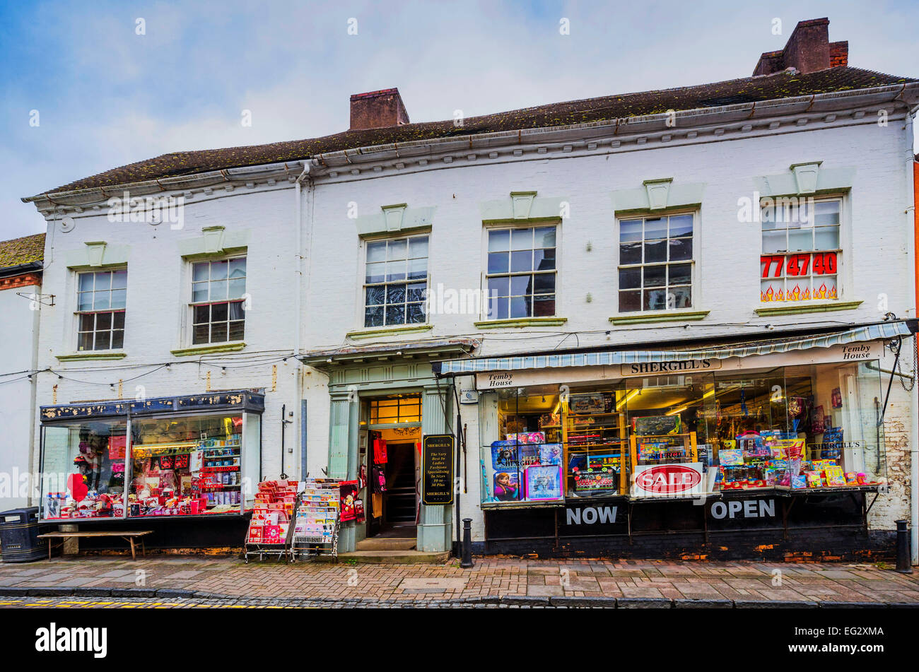 Old historic centre of droitwich spa famous as a salt mining town and thermal bath spa town old