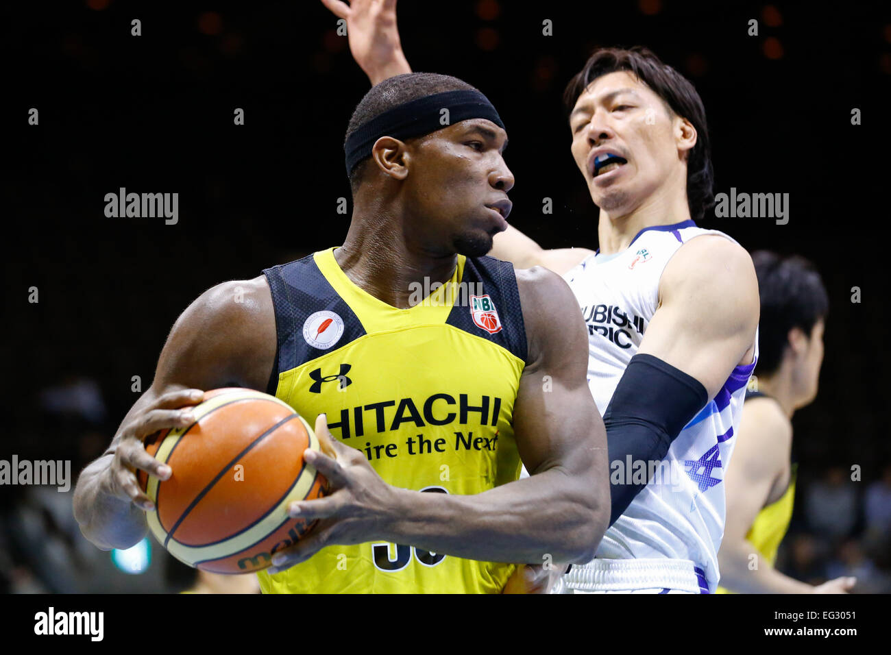 nd Yoyogi Gymnasium, Tokyo, Japan. 14th Feb, 2015. (L to R) Ira Brown ...