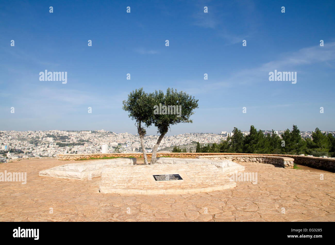 Israel, Lower Galilee, Mount Precipice overlooking Nazareth Stock Photo