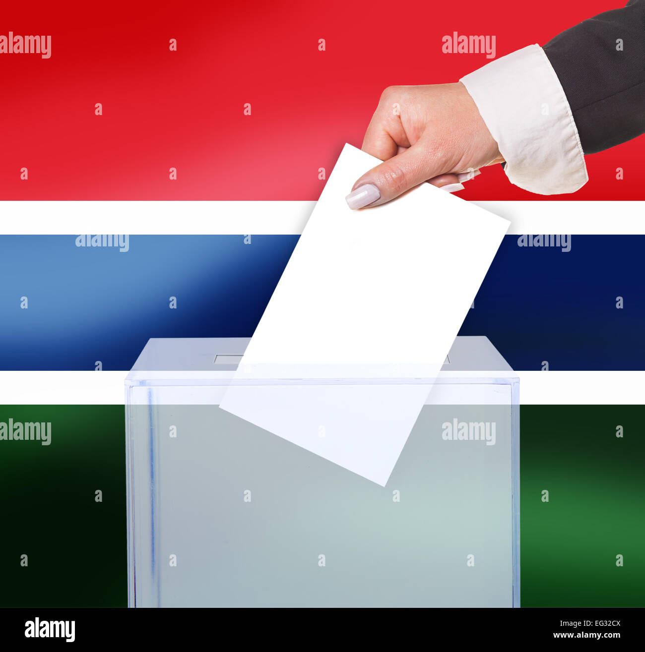 Gambia flag hires stock photography and images Alamy