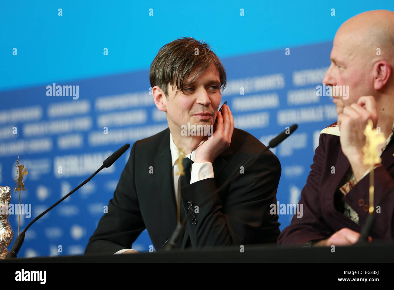 Berlin, Germany. 14th Feb, 2015. Sturla Brandth Grøvlen at the press conference at the Hyatt Hotel. Credit:  Simone Kuhlmey/Pacific Press/Alamy Live News Stock Photo