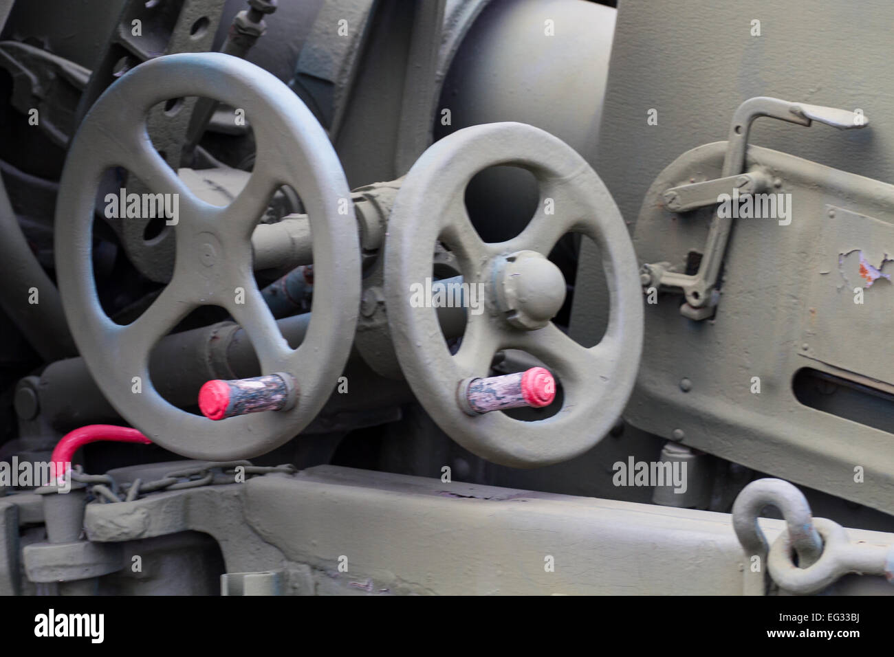 Soviet Union Machine parts of the Soviet military machine stood in the open air Stock Photo ...