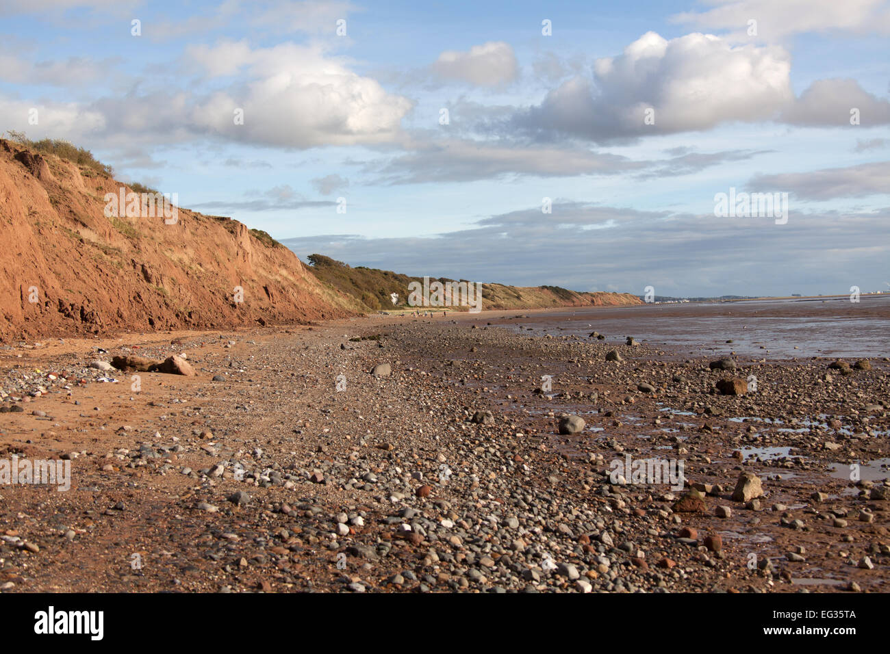 Area of Thurstaston, Wirral. Picturesque view of Thurstaston Beach and