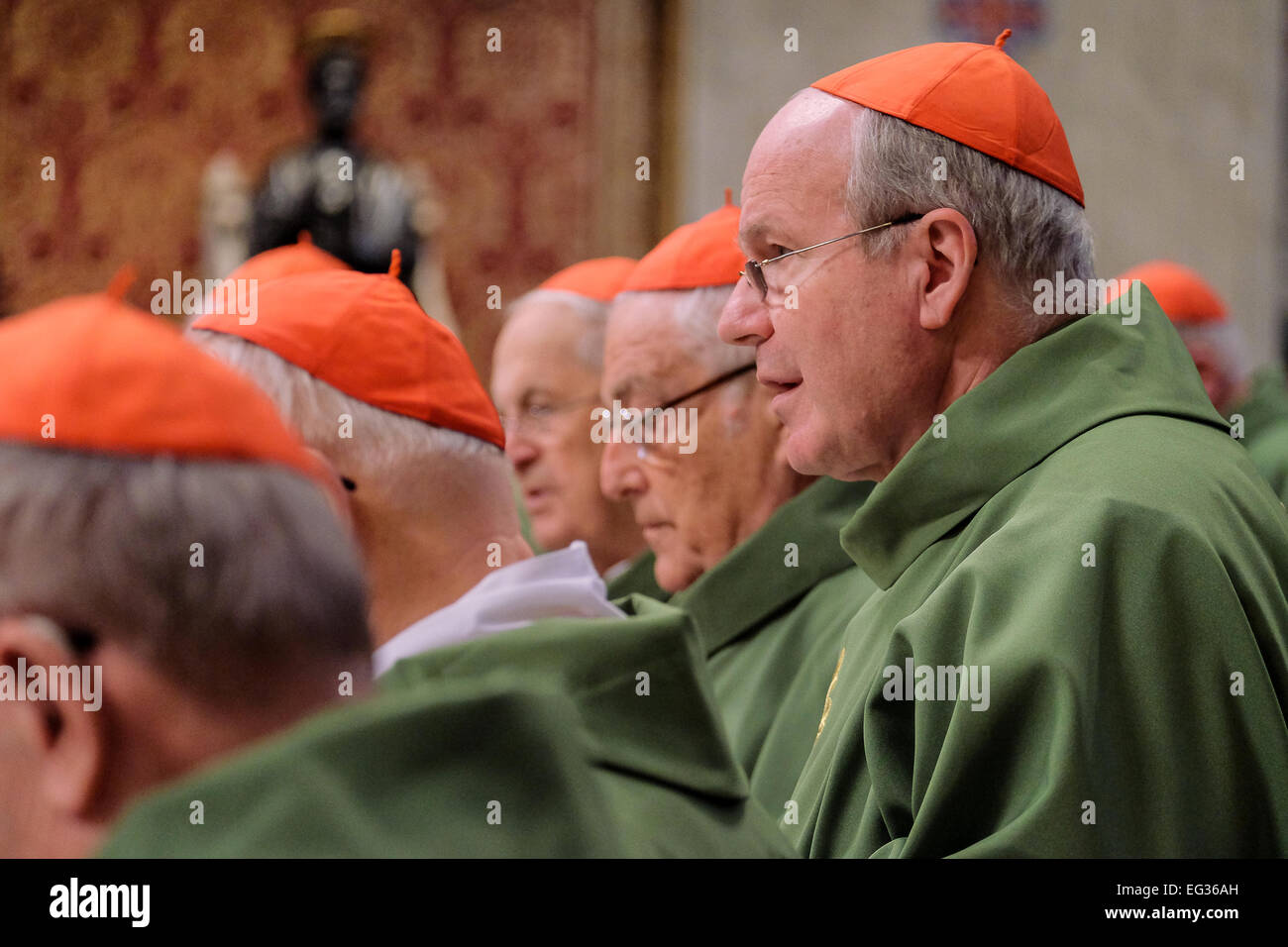 Vatican. 15th Feb, 2015. Pope Francis holds Holy Mass ast St. Peter's ...
