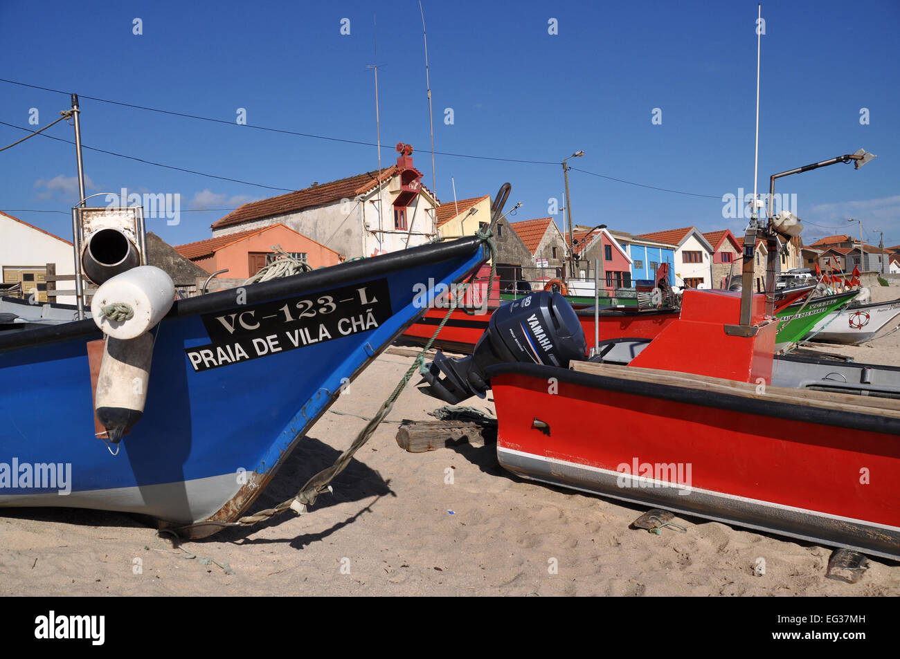 Fisherman's wharf, Vila Cha, Vila do Conde, Portugal Stock Photo