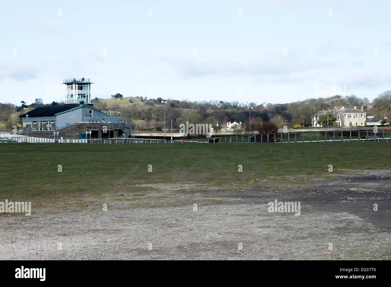 The Lovely National Hunt Racecourse at Cartmel Cumbria England United ...
