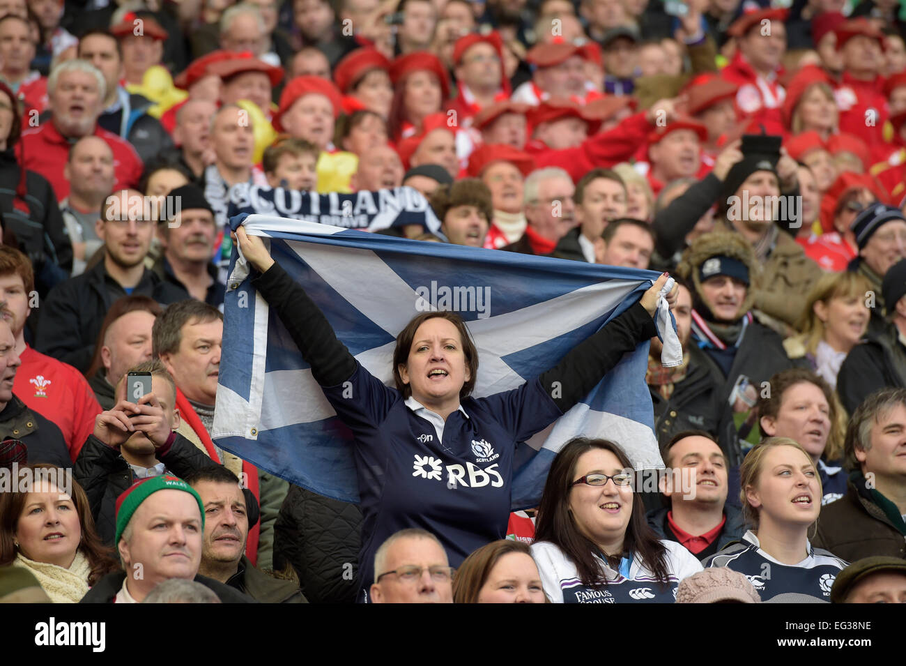 Murrayfield Stadium, Edinburgh, UK. 15th Feb, 2015. RBS 6 Nations 2015 Round 2, Scotland vs Wales Credit:  Rob Gray/Alamy Live News Stock Photo