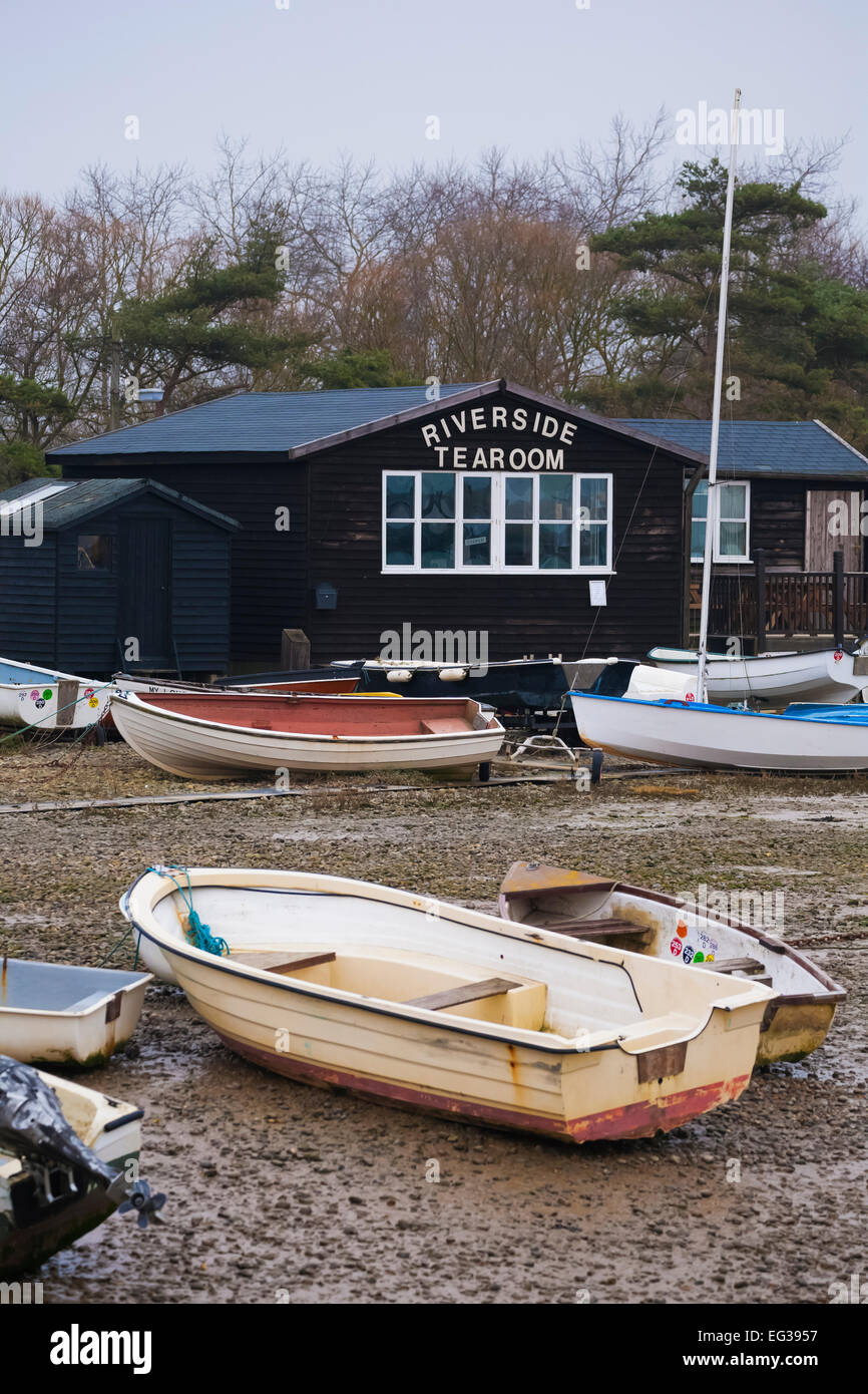 Riverside Tearoom at Orford Stock Photo Alamy