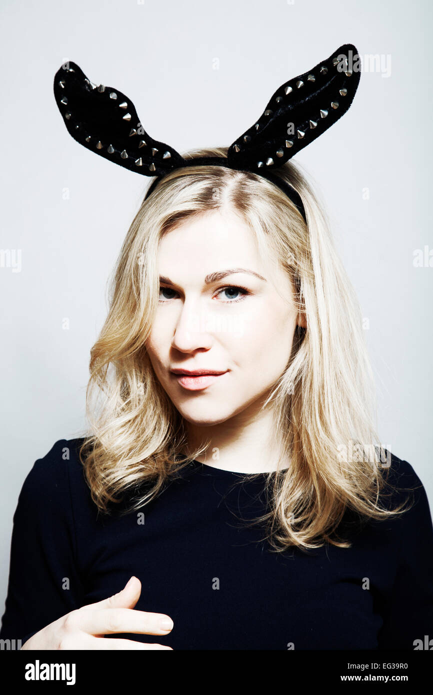 Blond Racer Rabbitears Playboy bunny dress hi-res stock photography and images - Alamy