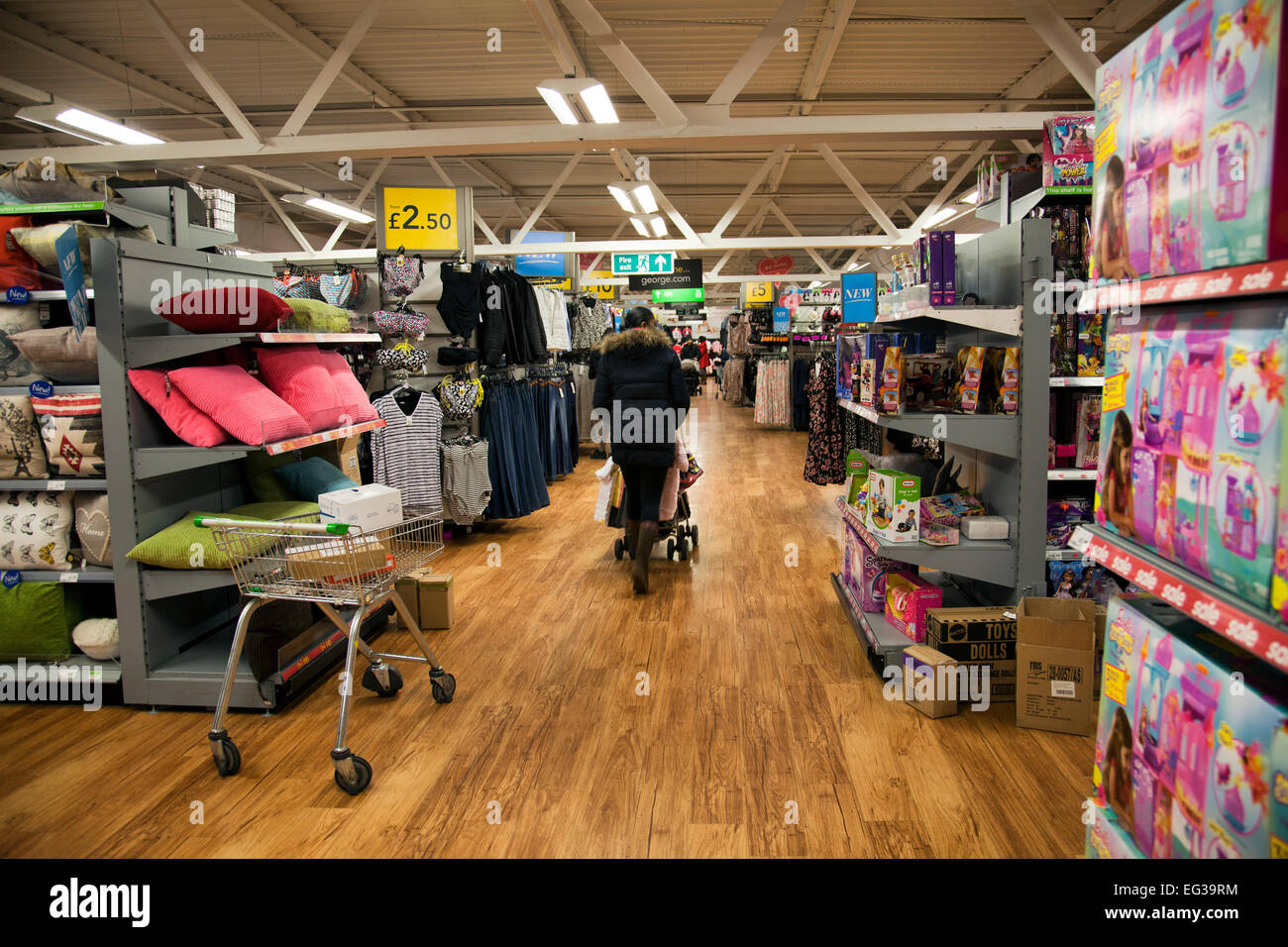 Asda - George Clothing and Furnishings Department Stock Photo