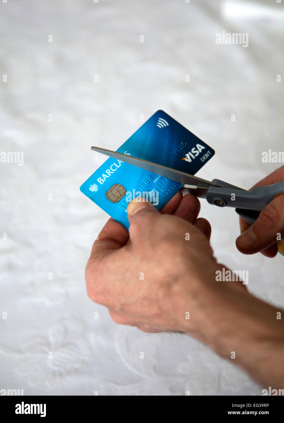 Cutting up credit cards hires stock photography and images Alamy