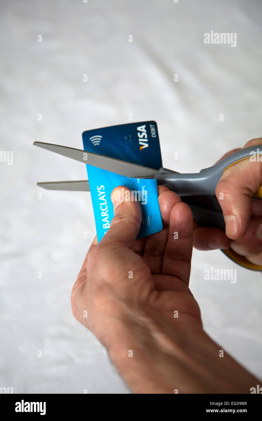 Cutting up credit cards hires stock photography and images Alamy