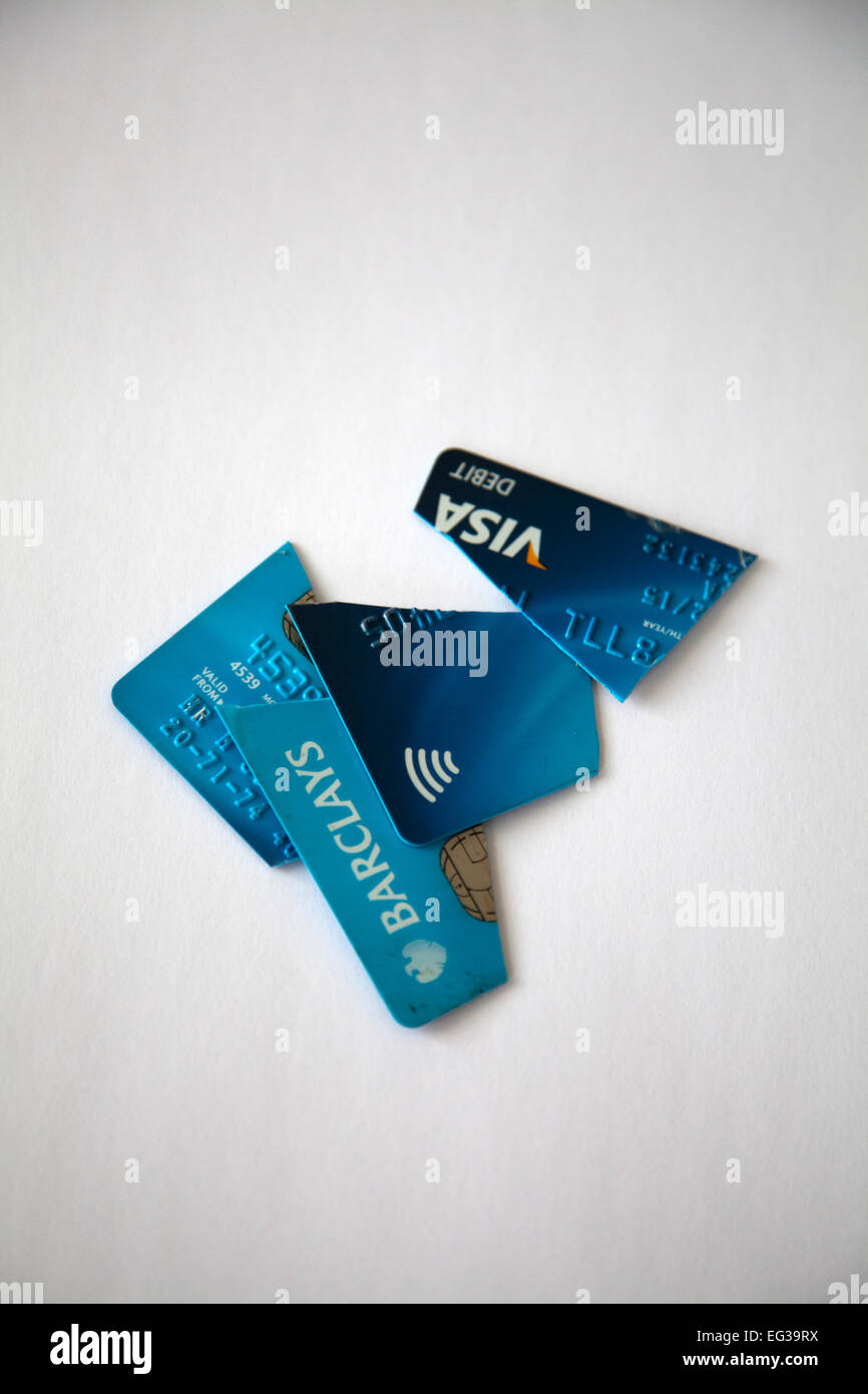 Cut Up Cards Stock Photo Alamy