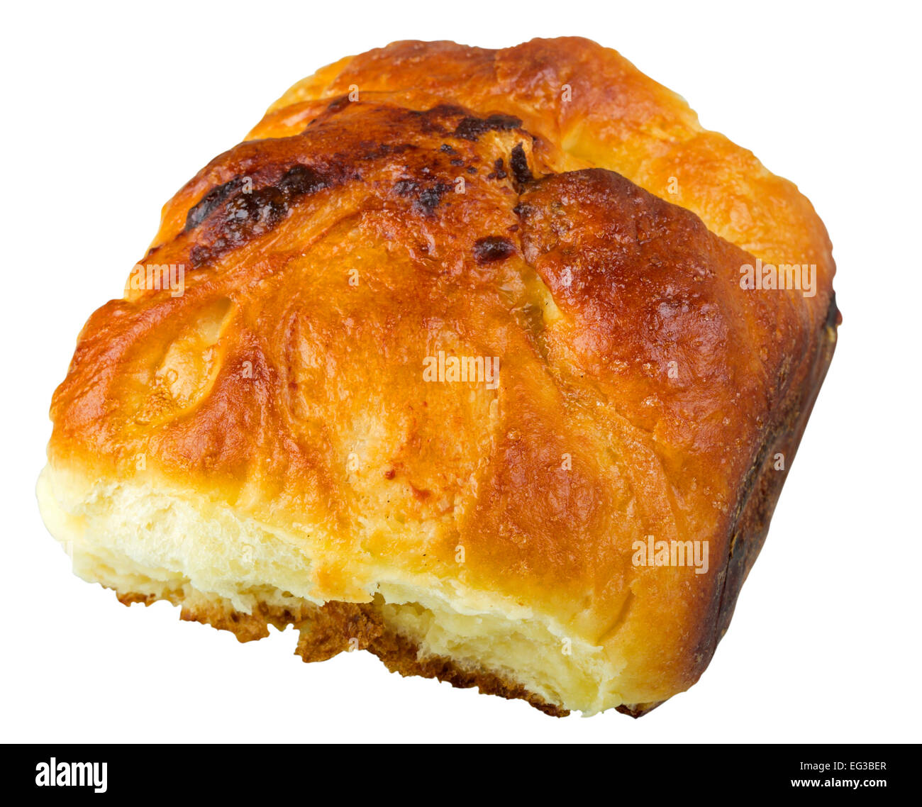 Cheese pie studio isolated on white background with clipping path Stock Photo