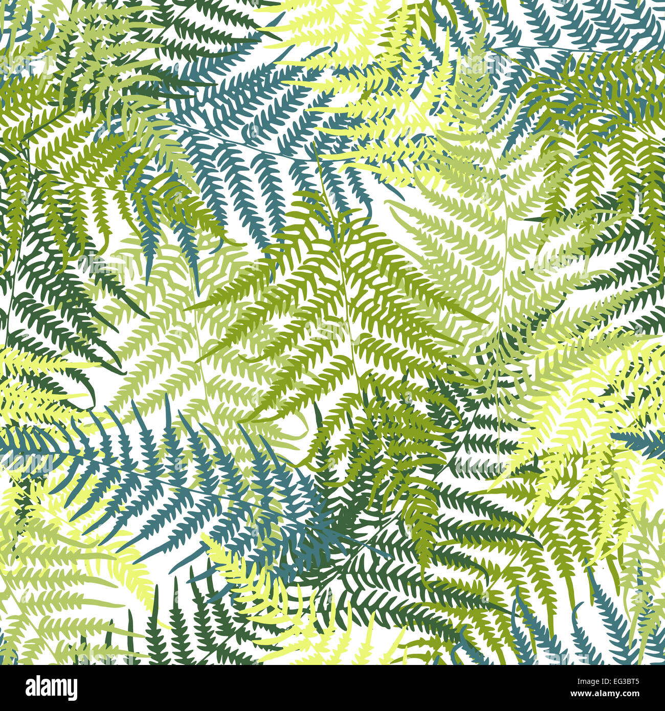 Seamless wallpaper pattern fern hi-res stock photography and images - Alamy