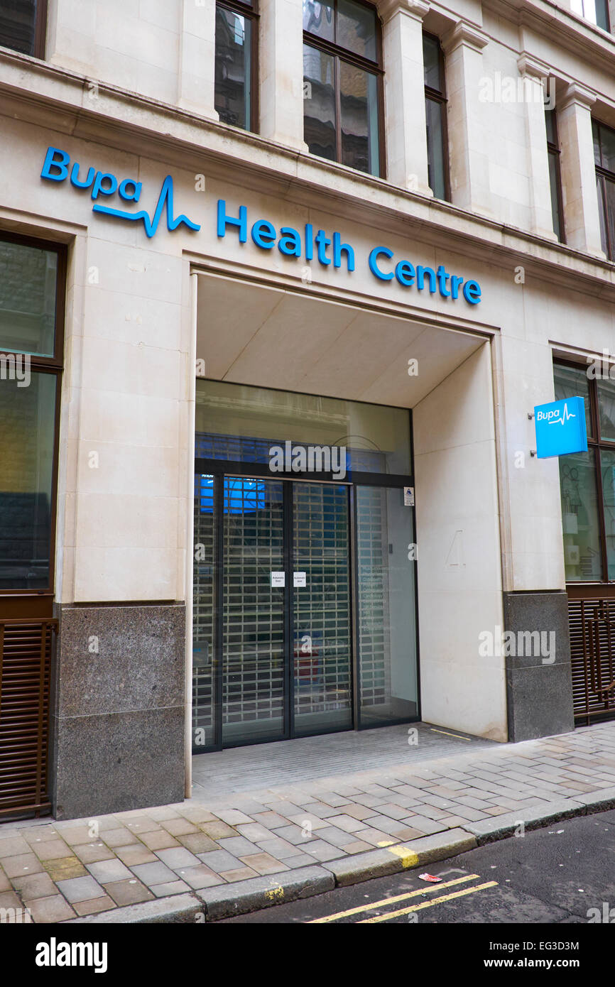 BUPA Private Health Centre Basinghall Street City Of London UK Stock Photo