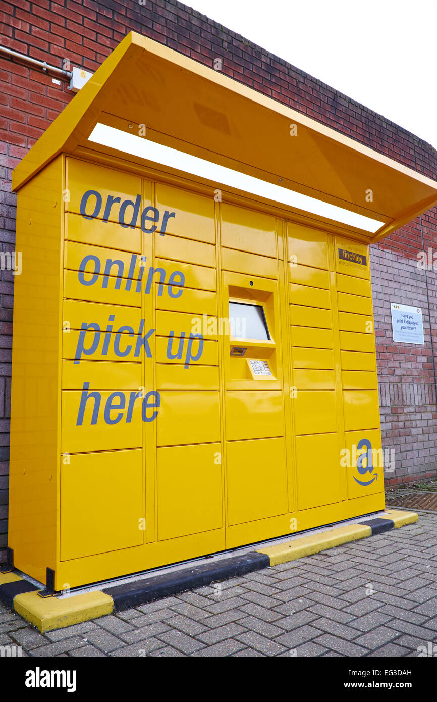 Amazon Locker Outside Finchley Central Train Station Finchley London UK