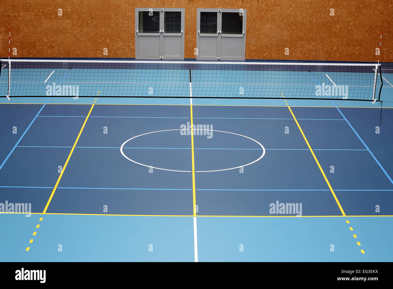 Sports hall volleyball Stock Photo