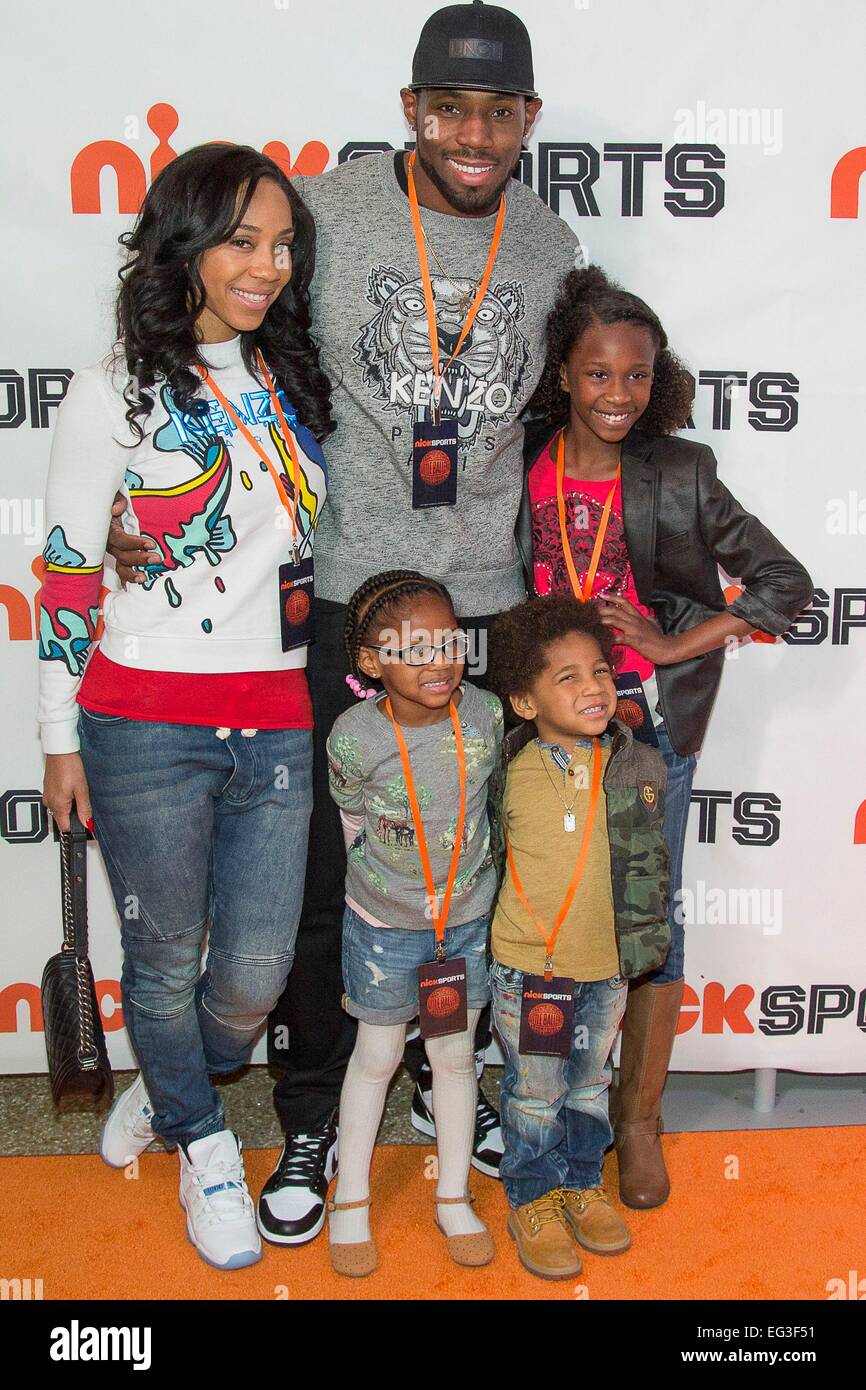 New York, NY, USA. 14th Feb, 2015. Antonio Cromartie family at arrivals