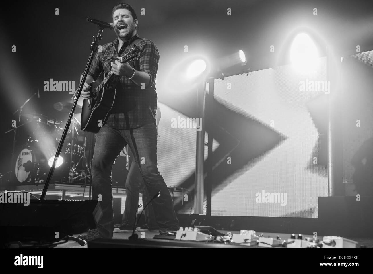 Bowler, Wisconsin, USA. 13th Feb, 2015. County musician CHRIS YOUNG