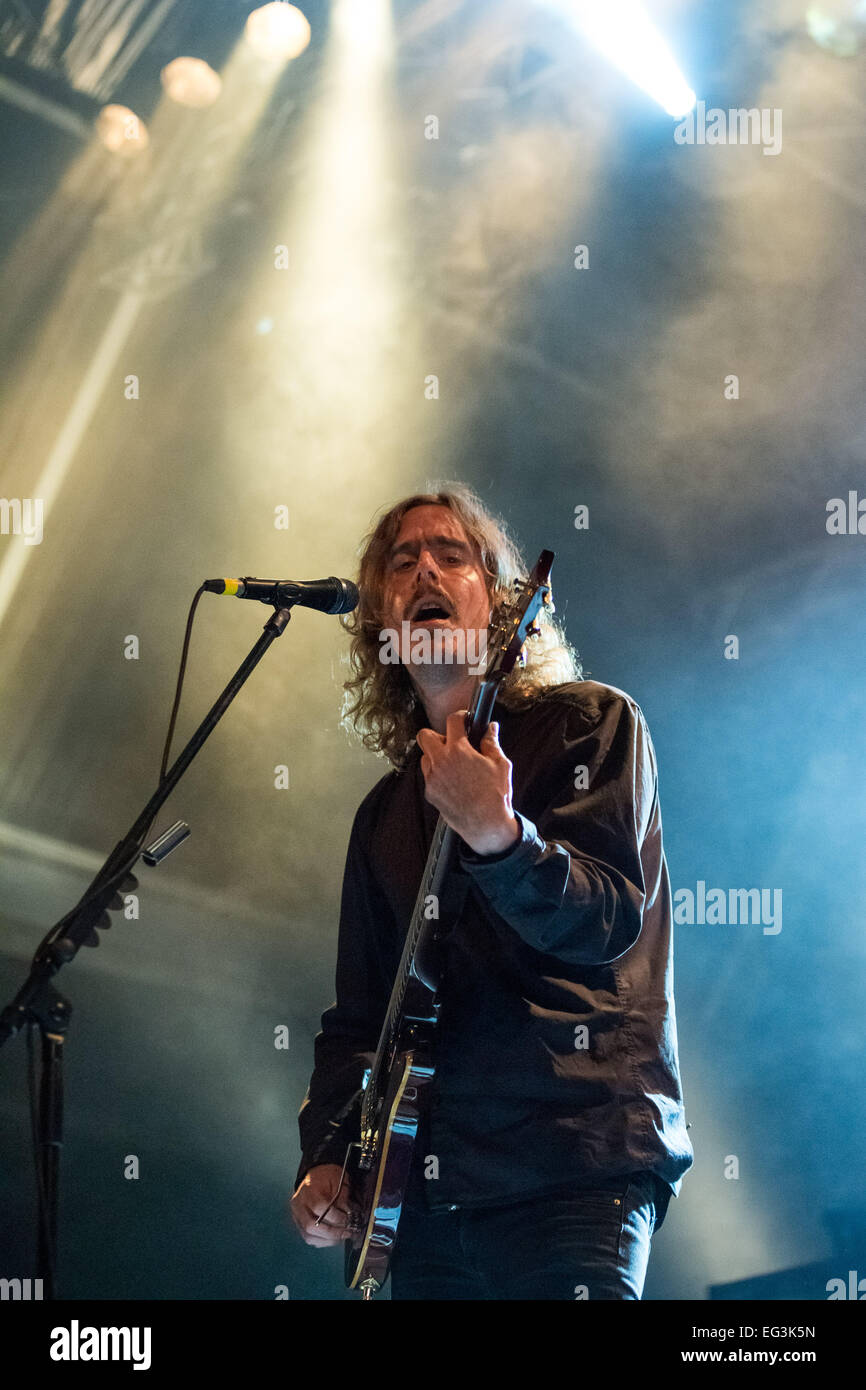 Opeth performing live - 2014  Festival Vagos Open Air - Day 2  Featuring: Mikael Akerfeldt Where: Vagos, Portugal When: 09 Aug 2014 Stock Photo
