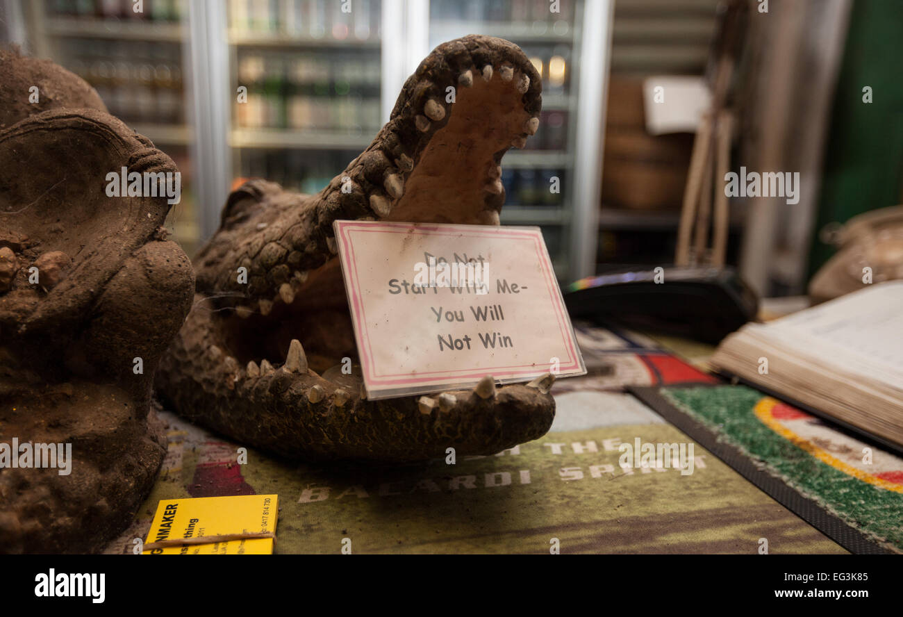 Crocodile at the Grove Hill Hotel, DouglasDaly, NT, Australia Stock Photo Alamy
