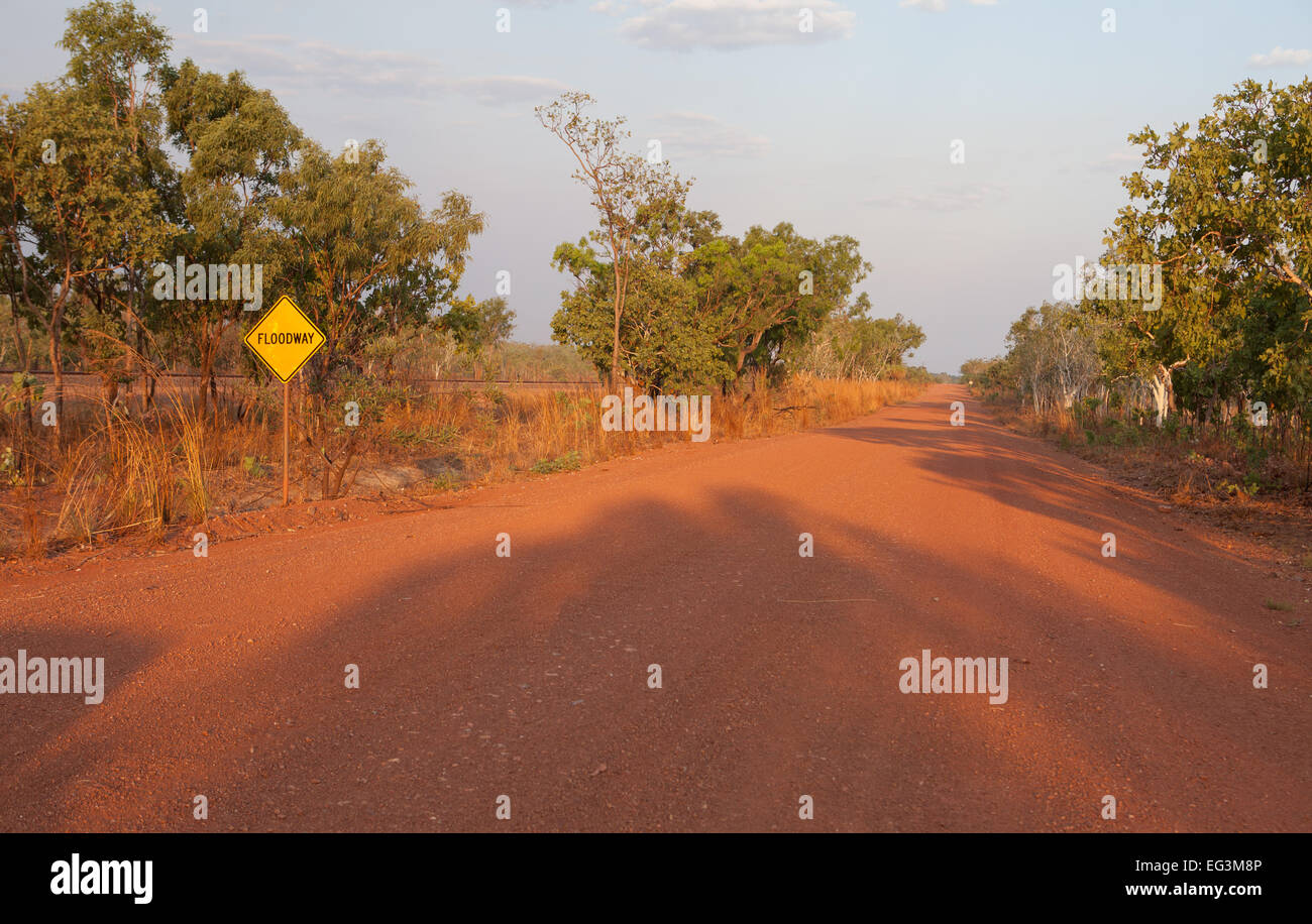 Dirt outback road , Northern Territory, Australia Stock Photo