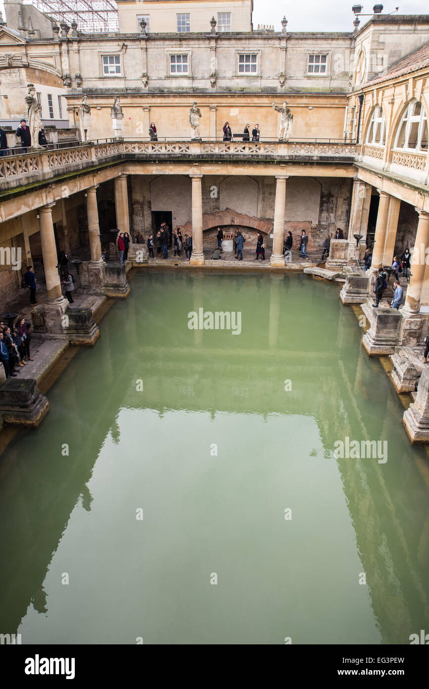 Roman Baths in Bath, England Stock Photo Alamy