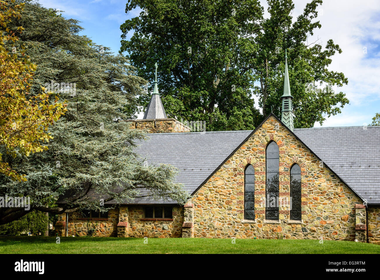 Grace Episcopal Church, Main Street, The Plains, Virginia Stock Photo