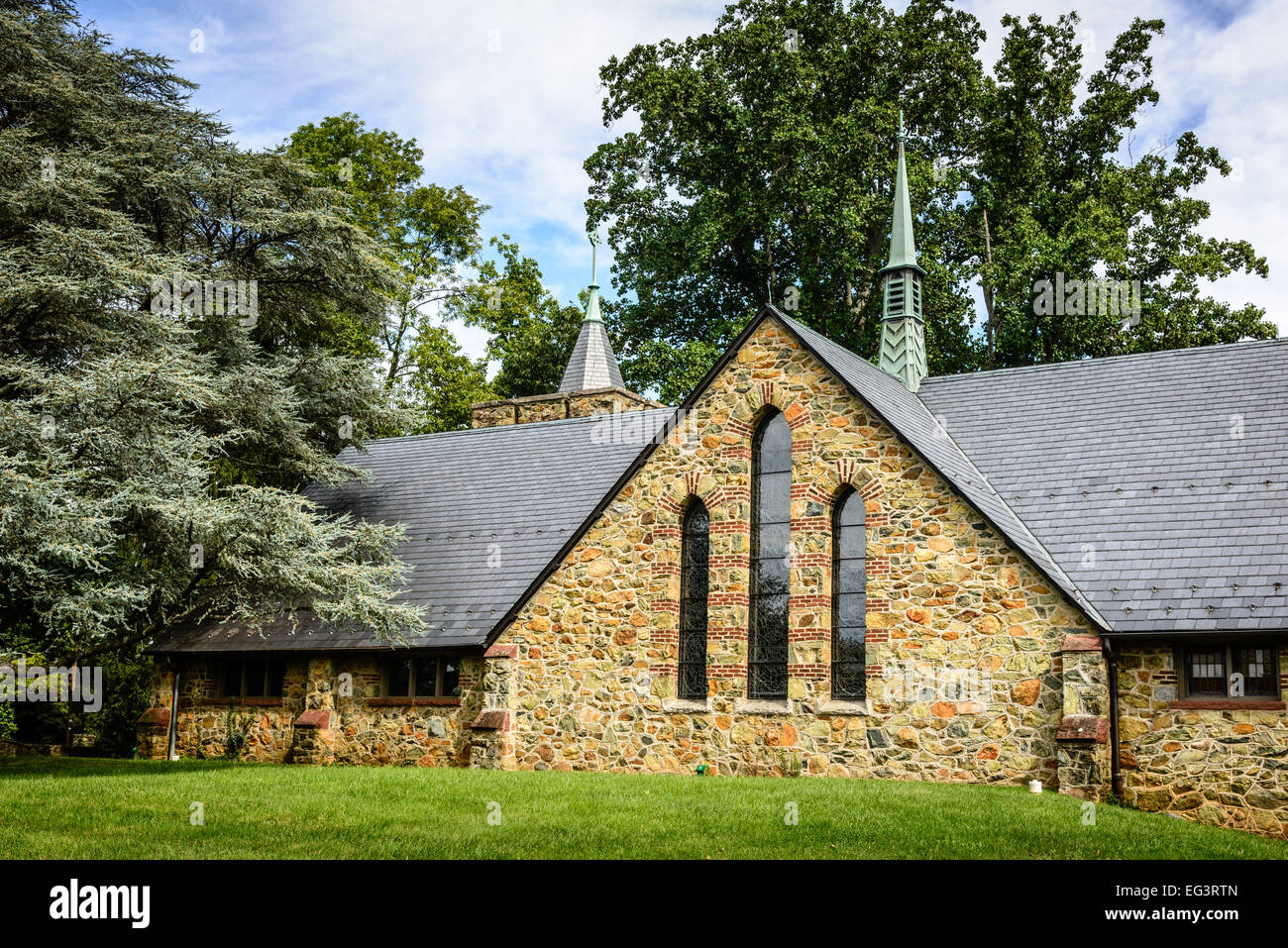 Grace Episcopal Church, Main Street, The Plains, Virginia Stock Photo