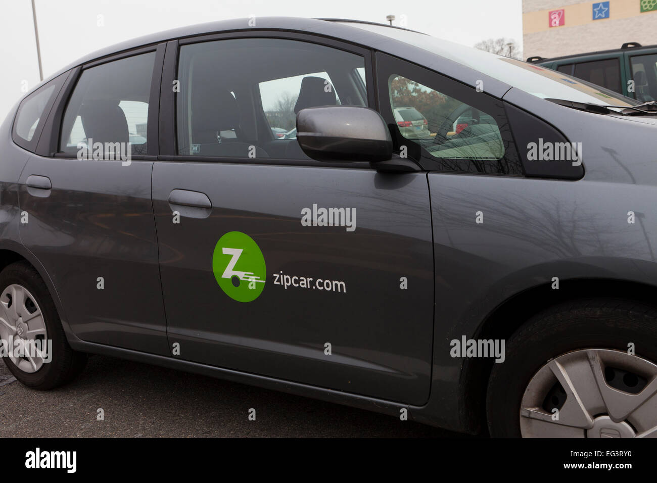 ZipCar logo on car USA Stock Photo Alamy