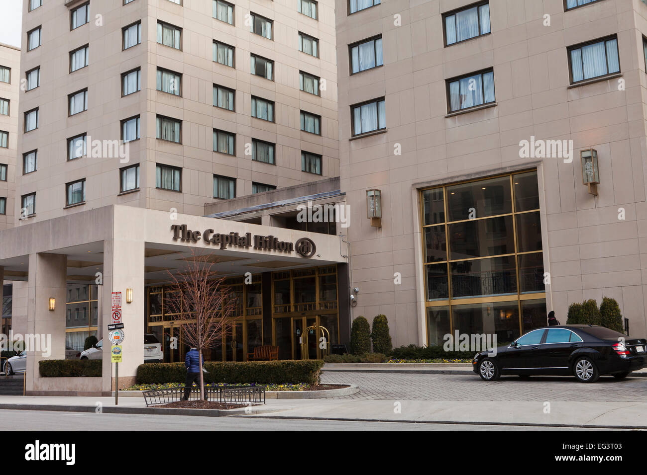 The Capital Hilton Hotel building - Washington, DC USA Stock Photo