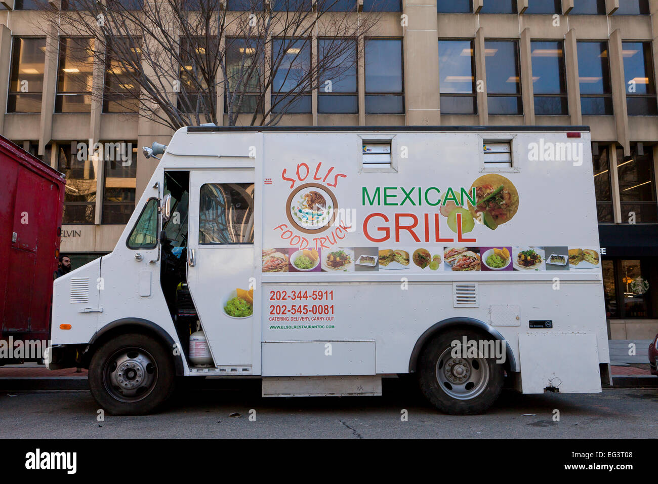 Mexican food catering  truck - USA Stock Photo