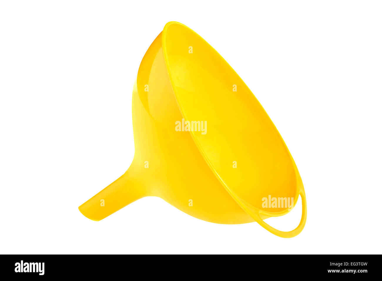 isolated object on white - plastic funnel Stock Photo