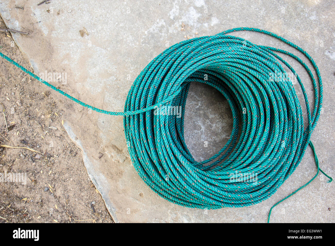The Green nylon rope, reel, line, green line, rope, nylon Stock Photo -  Alamy