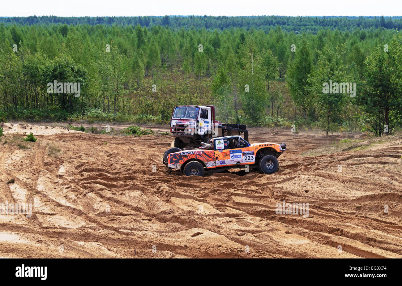 Baha Races Races on a rally-raid on sandy dunes. Rally-raid Baha