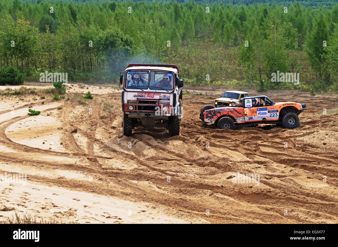 Baha Races Races on a rally-raid on sandy dunes. Rally-raid Baha