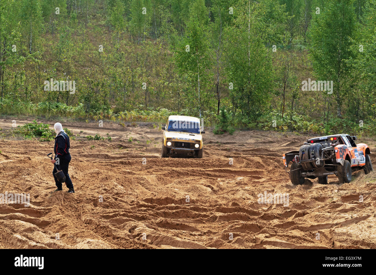 Baha Races Races on a rally-raid on sandy dunes. Rally-raid Baha