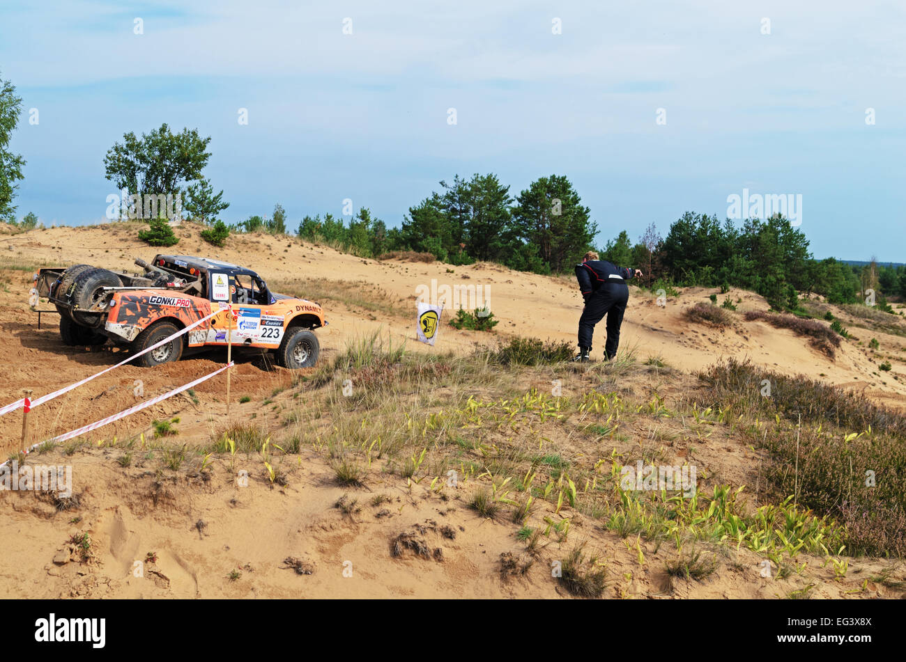 Baha Races Races on a rally-raid on sandy dunes. Rally-raid Baha