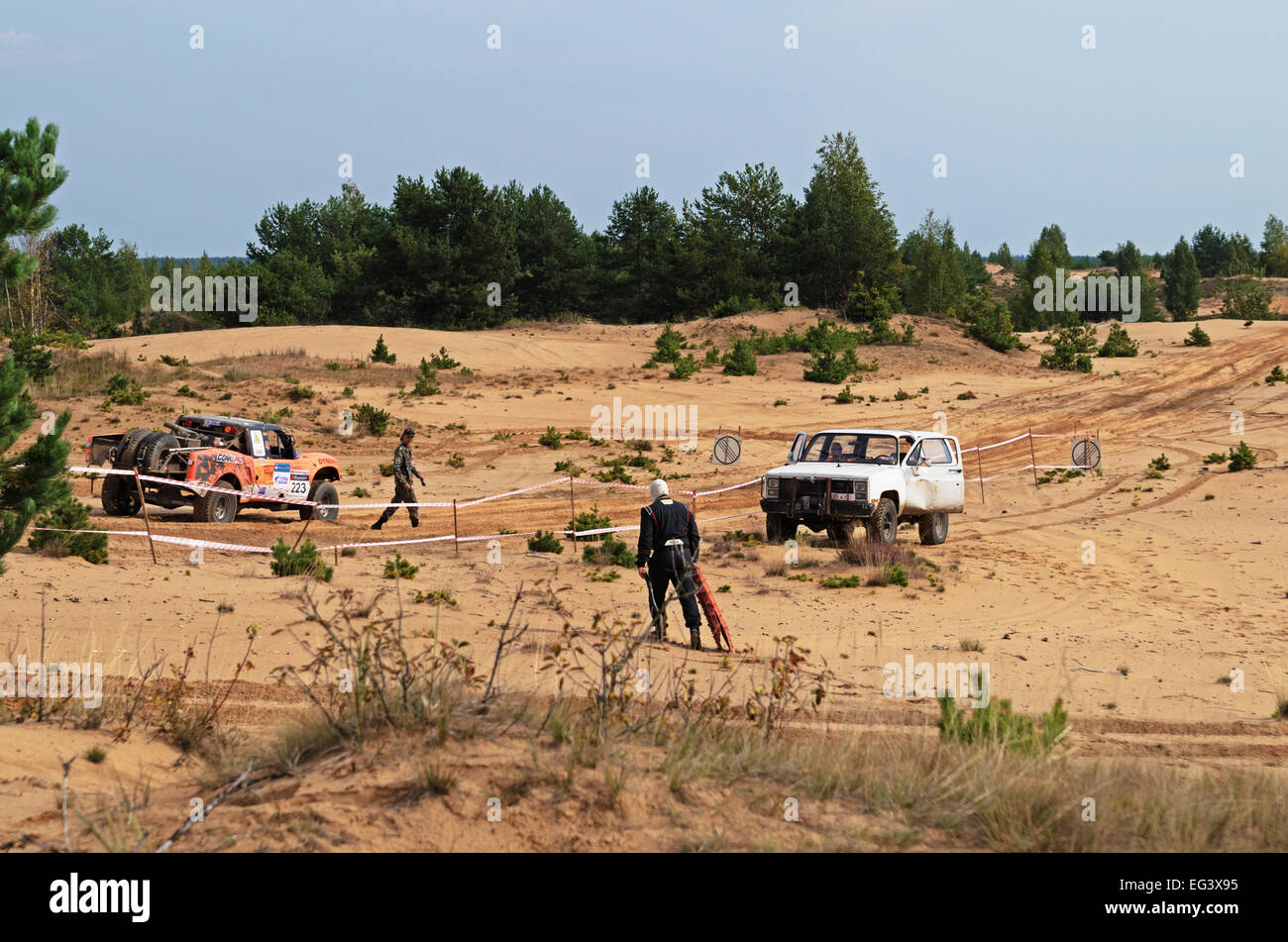 Baha Races Races on a rally-raid on sandy dunes. Rally-raid Baha