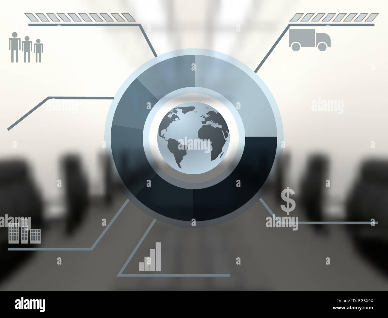 Business template with transparent layers Stock Photo - Alamy